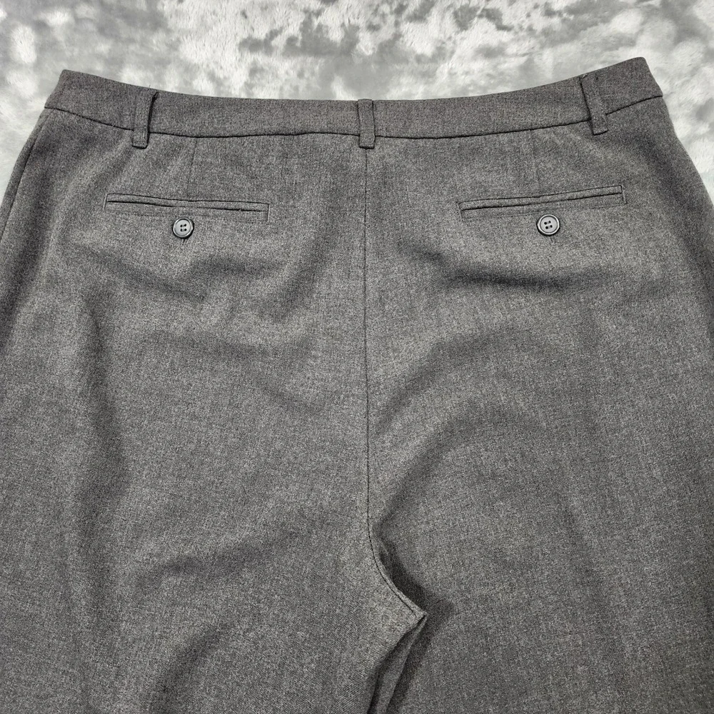 Charter Club Pants Womens 12 Gray‎ Katherine Fit Full Length High Rise Straight